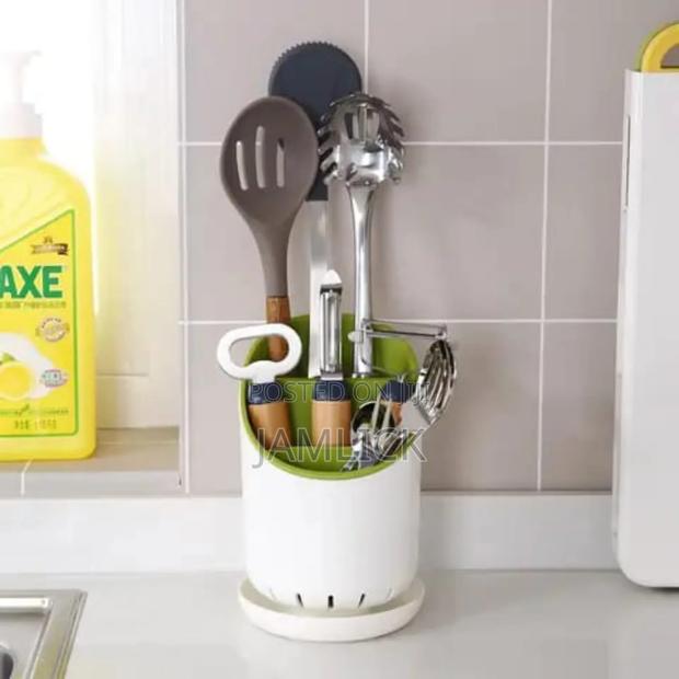 Cutlery Drainer Organizer With Safe Knife Slot - Dv