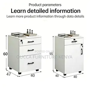 Office Three-Drawers Desk Pedestal Cabinet