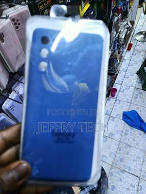 Ulak Liquid Silicone Case for Galaxy S20 Fe With Cloth Lining-Blue - thumbnail 2