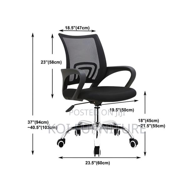 Office Chairs; Cool Fabric Clerical Mesh Office Seats - thumbnail 2