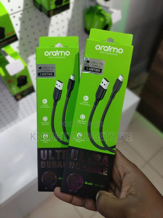 Oraimo Usb to C Cable ( Ocd - 152c) - thumbnail 2