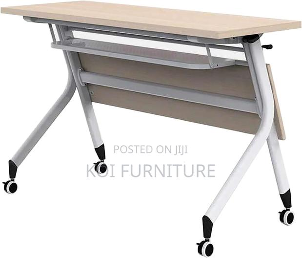 Office Desk; Universal Foldable Mobile Home Office Training Table - thumbnail 2