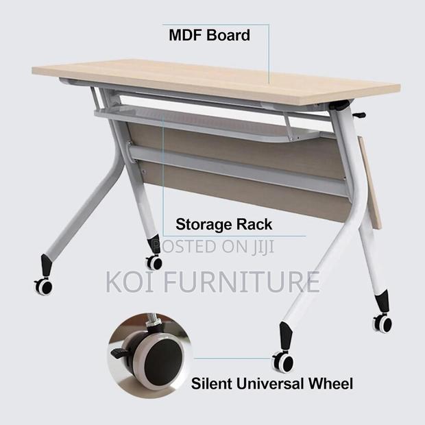 Office Desk; Universal Foldable Mobile Home Office Training Table - thumbnail 3