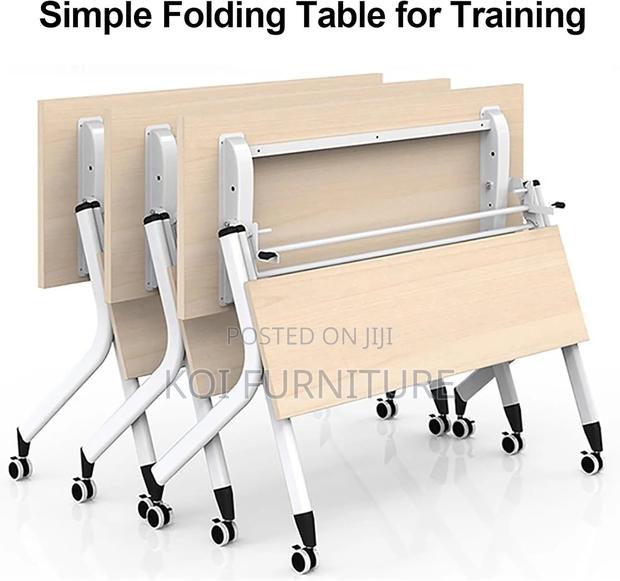 Office Desk; Universal Foldable Mobile Home Office Training Table - thumbnail 4