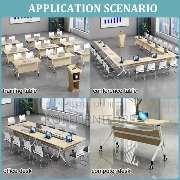 Office Desk; Universal Foldable Mobile Home Office Training Table - thumbnail 6