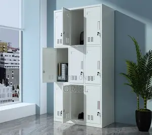 Modern Office Cabinet : Office Storage 9-Door Steel Cabinet