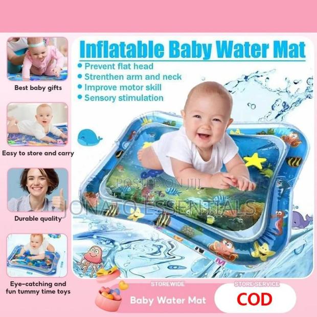 Inflatable Baby Water Mat for Tummy Time Sensory Play