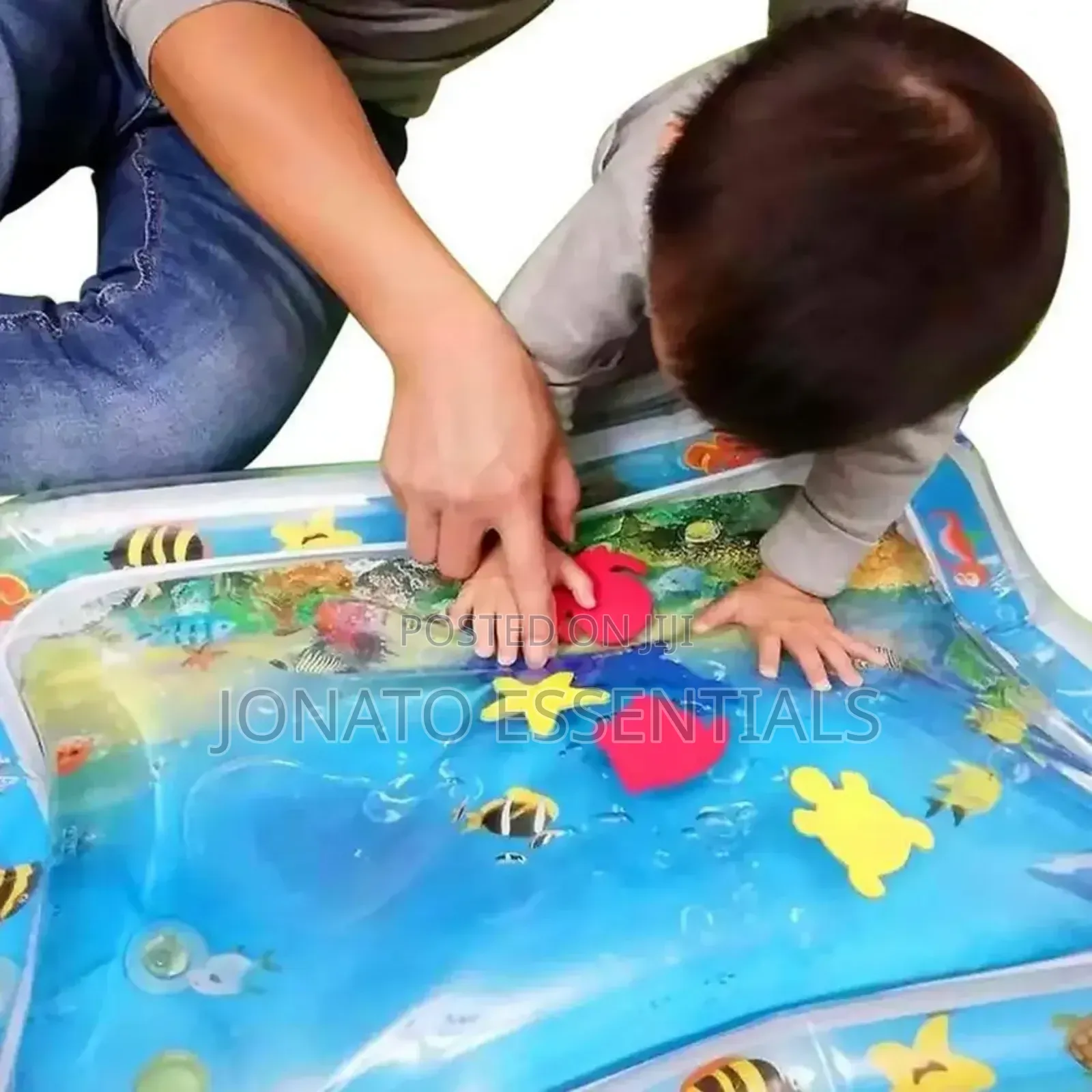 Inflatable Baby Water Mat for Tummy Time Sensory Play