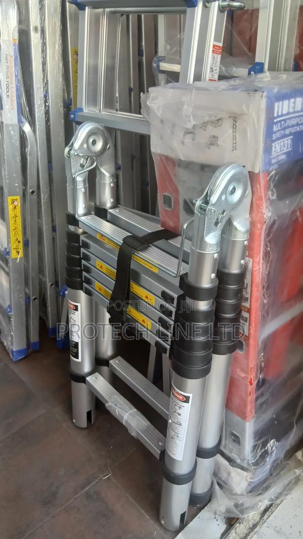 Double Telescopic Aluminum Ladder 1.9m×1.9m - thumbnail 3