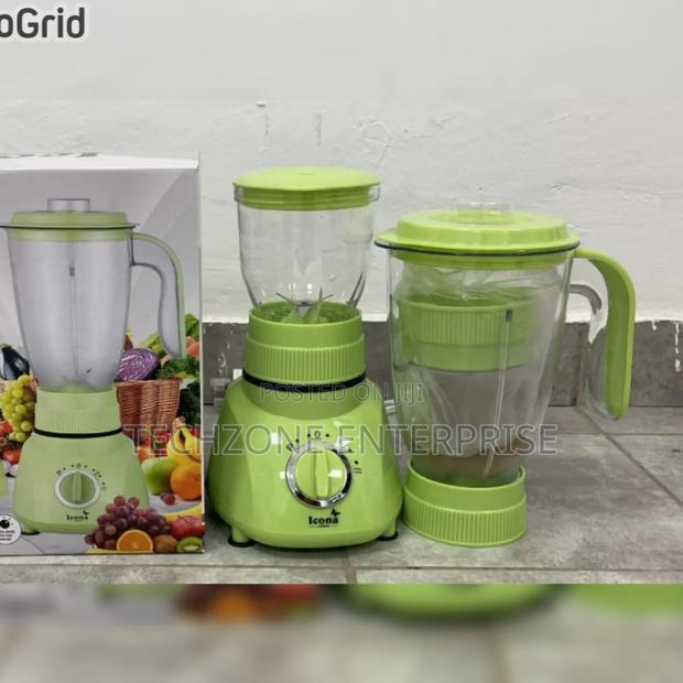 Icona 3 in 1 Blender, Grinder and Chopper 1.5l Green 