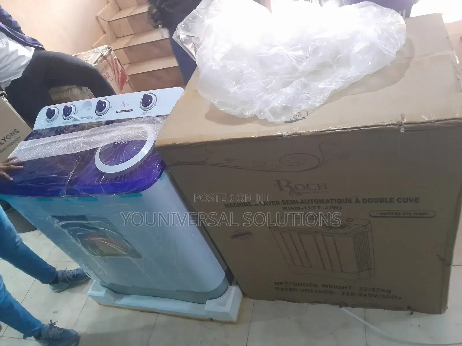 11kg Twin Tub Semi Automatic
Roch Washing Machine