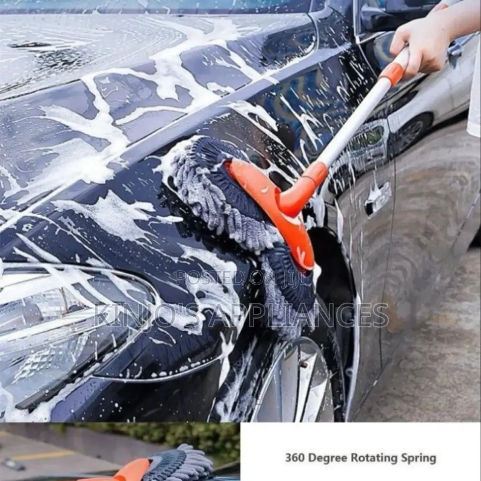 Double-Headed Car Cleaning Brush Mop, Long Handle Car Washing Toolskit