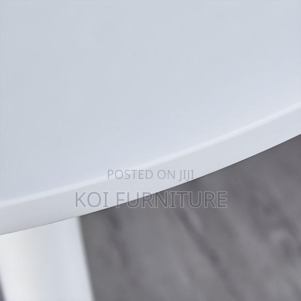 Coffee Table; Round Marble Tulip White Coffee Table - thumbnail 3