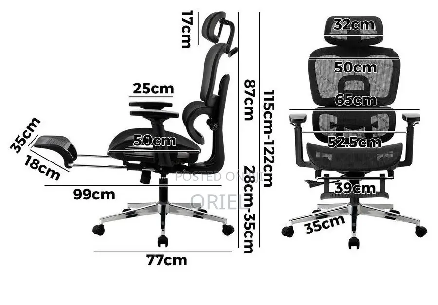 Office Chair : Office High-Back Orthopedic Mesh Chair