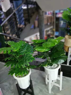 Artificial Plants With Wooden Stand –Gw