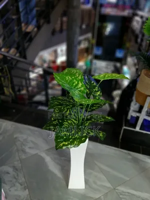 Artificial Plants With Long Wooden Vase - Gw