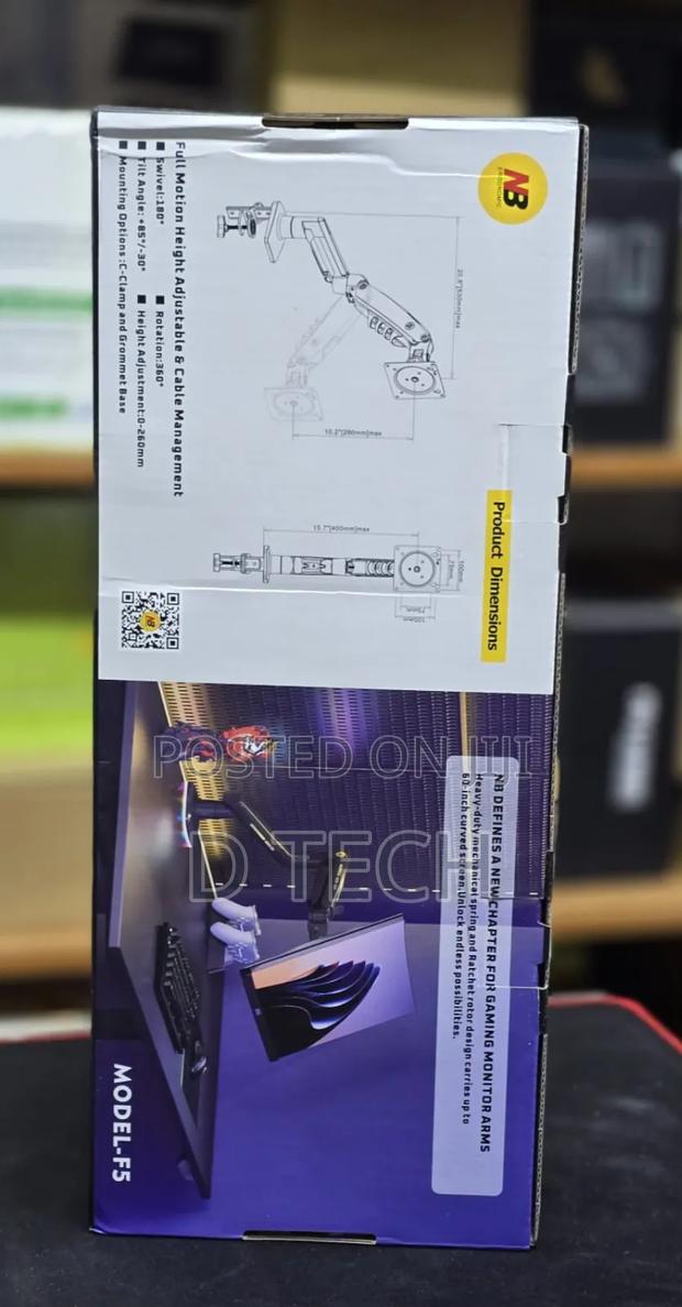 Nb Link Single Ergonomic Arm Model :F8 Versa Mount - thumbnail 3