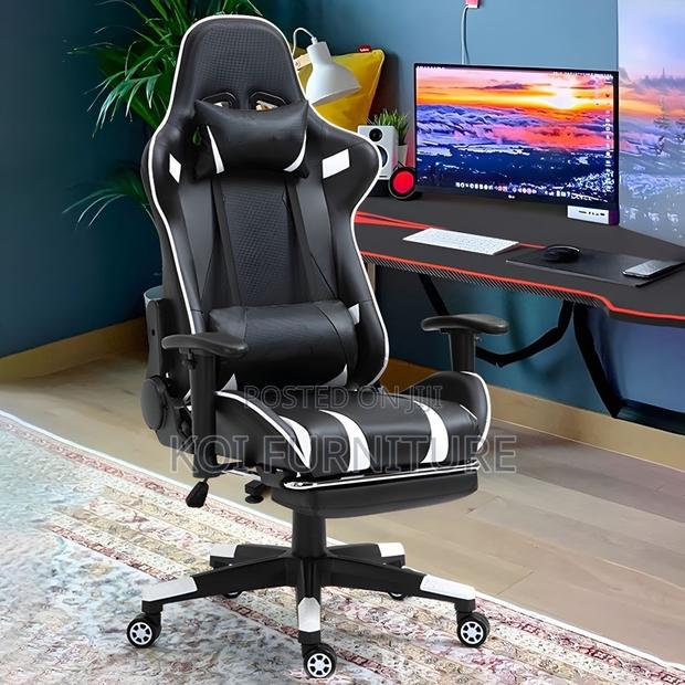 Home Chairs; Fabric Home Office Gamers Streamers Game Seat With Pillow