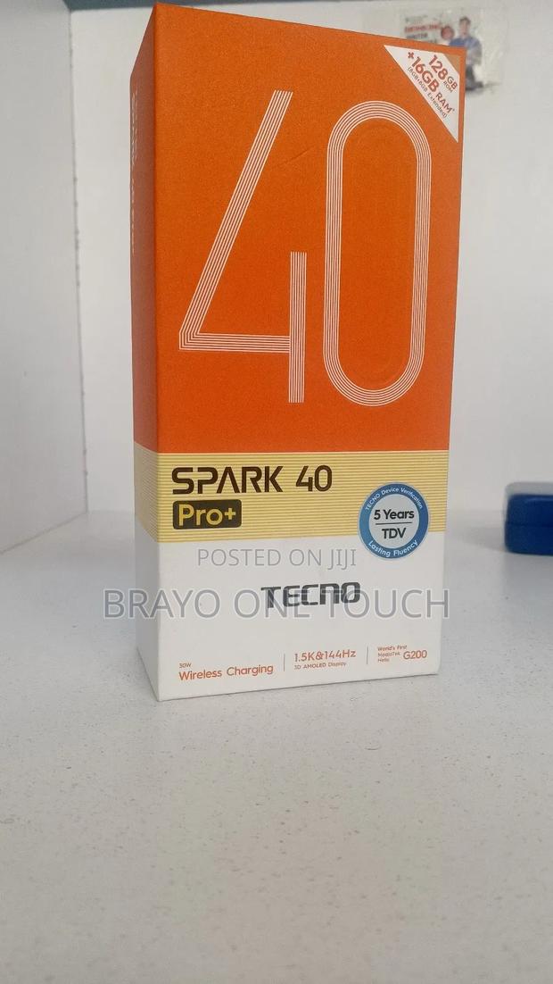 New Tecno Spark 40 Pro+ 128 GB Black