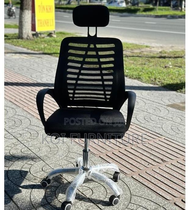 Office Chairs; Swivel Rolling Headrest Home Office Seat - thumbnail 4