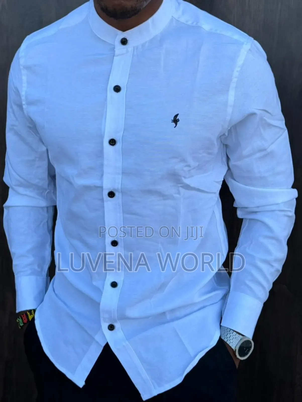 White and Blue Casual Shirts