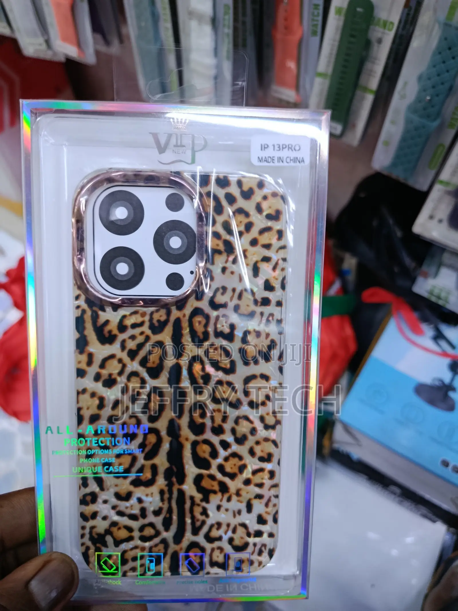 Burga Cheetah/Leopard Print Glossy Case for iPhone 13 Pro Max