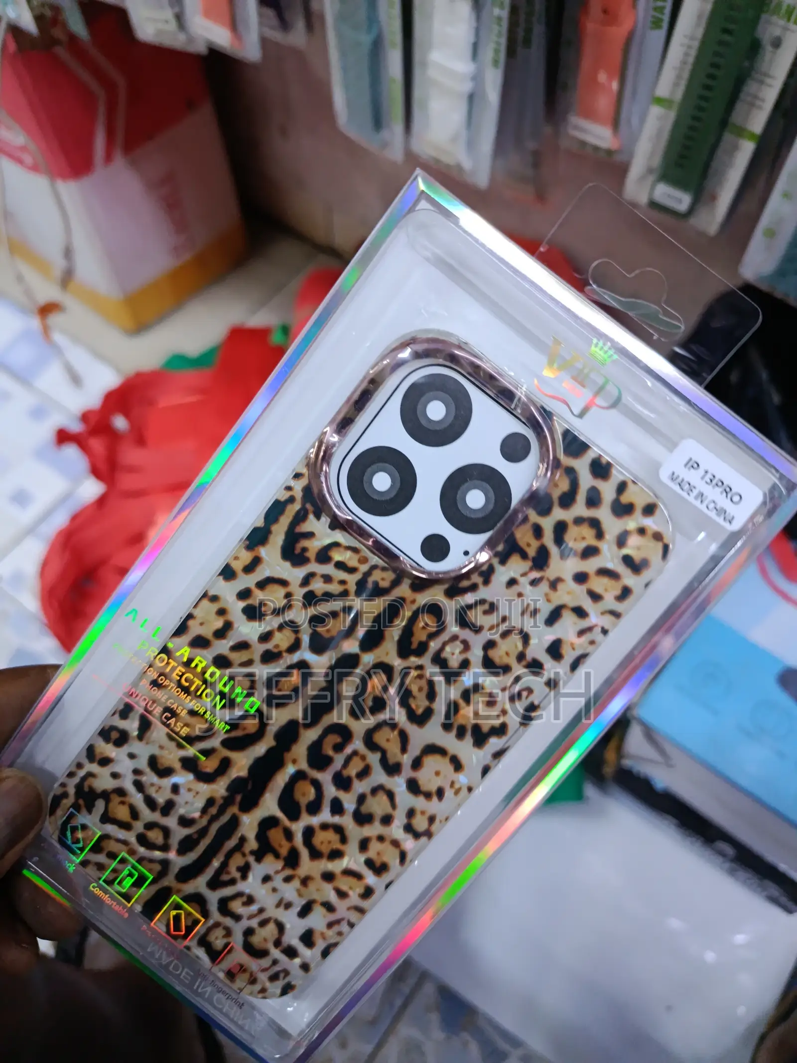 Burga Cheetah/Leopard Print Glossy Case for iPhone 13 Pro Max