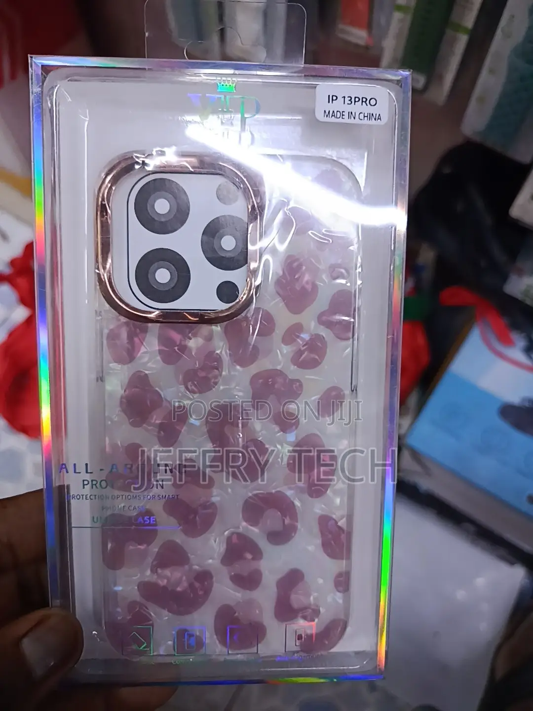 Ahke Cheetah/Leopard Print iPhone 13 Pro Aesthetic Glossy Slim Case