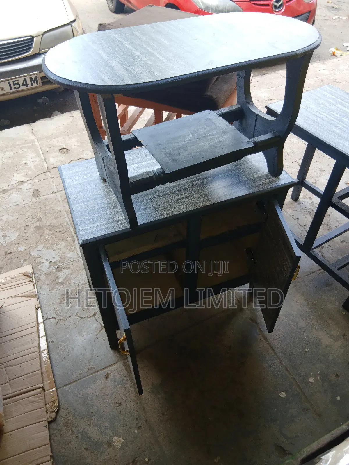 Combo Safi – Coffee Table Ndogo + Cabinet Kali Matching