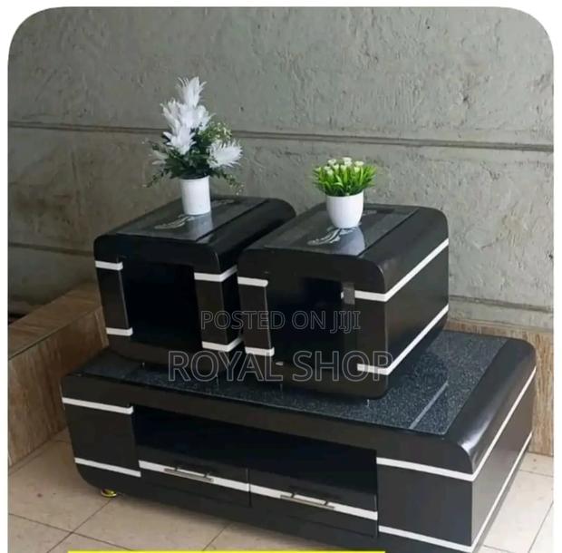 Coffee Table With Glass Marble Topping