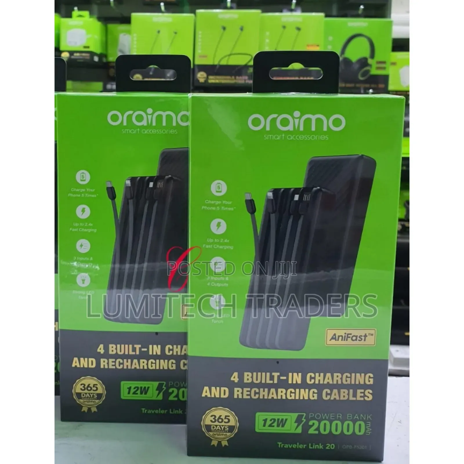 Oraimo Traveler Link 20 Opb-P5201 *20,000mah* Power Bank