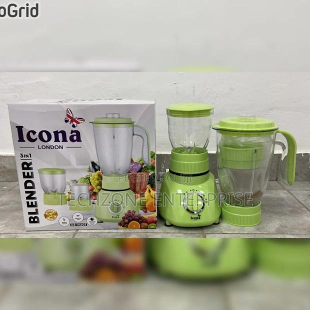 Icona London 3-in-1 Multi-Purpose Blender Grinder Powerful Motor, - main view