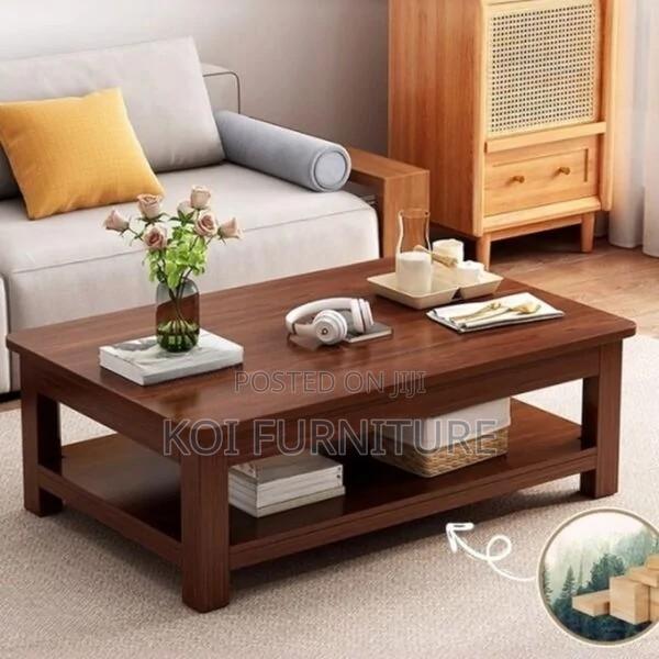 Coffee Table; Mahogany Wood Executive Coffee Table - thumbnail 2