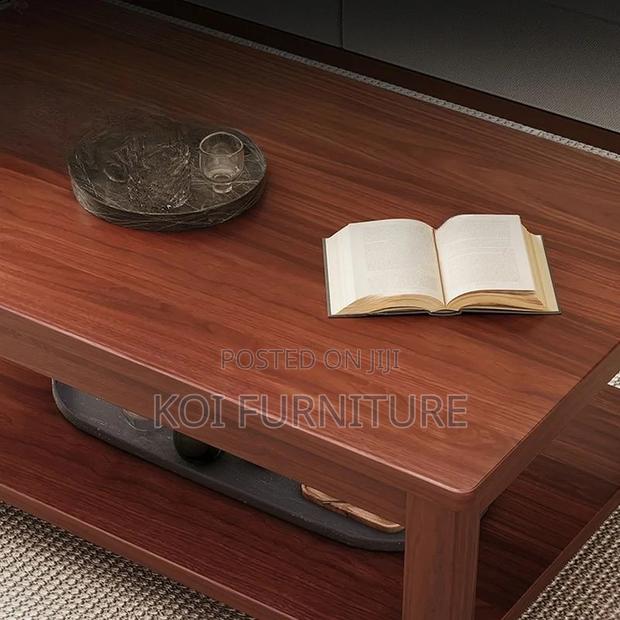 Coffee Table; Mahogany Wood Executive Coffee Table - thumbnail 3