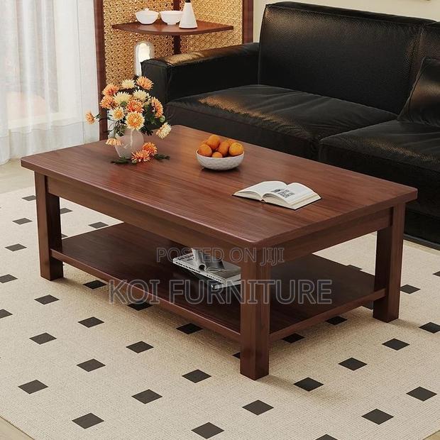 Coffee Table; Mahogany Wood Executive Coffee Table - thumbnail 4