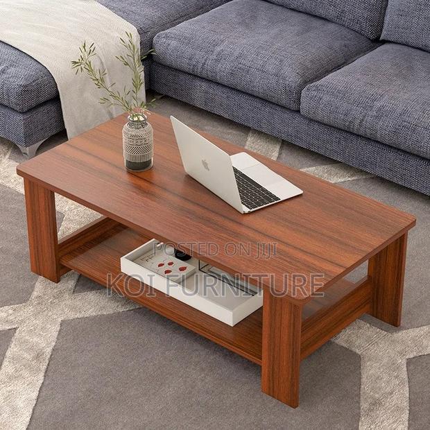 Coffee Table; Mahogany Wood Executive Coffee Table - thumbnail 5