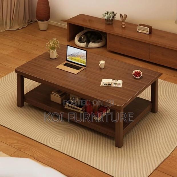 Coffee Table; Mahogany Wood Executive Coffee Table - thumbnail 6