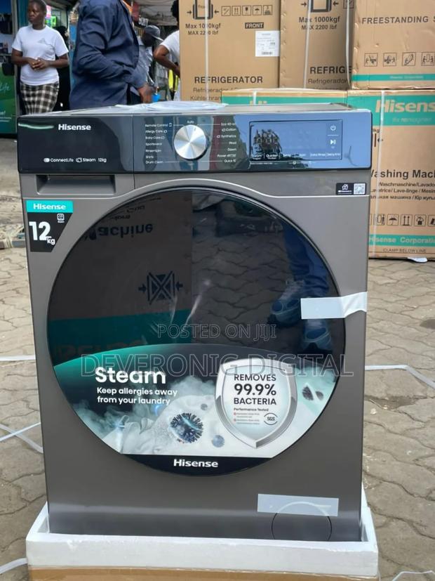 Hisense Washing Machine 12kg Front Wash and Spin - main view