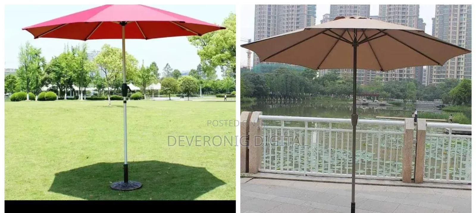 2.7m Parasol Replaceable Cloth Garden Umbrella Umbrella Cover