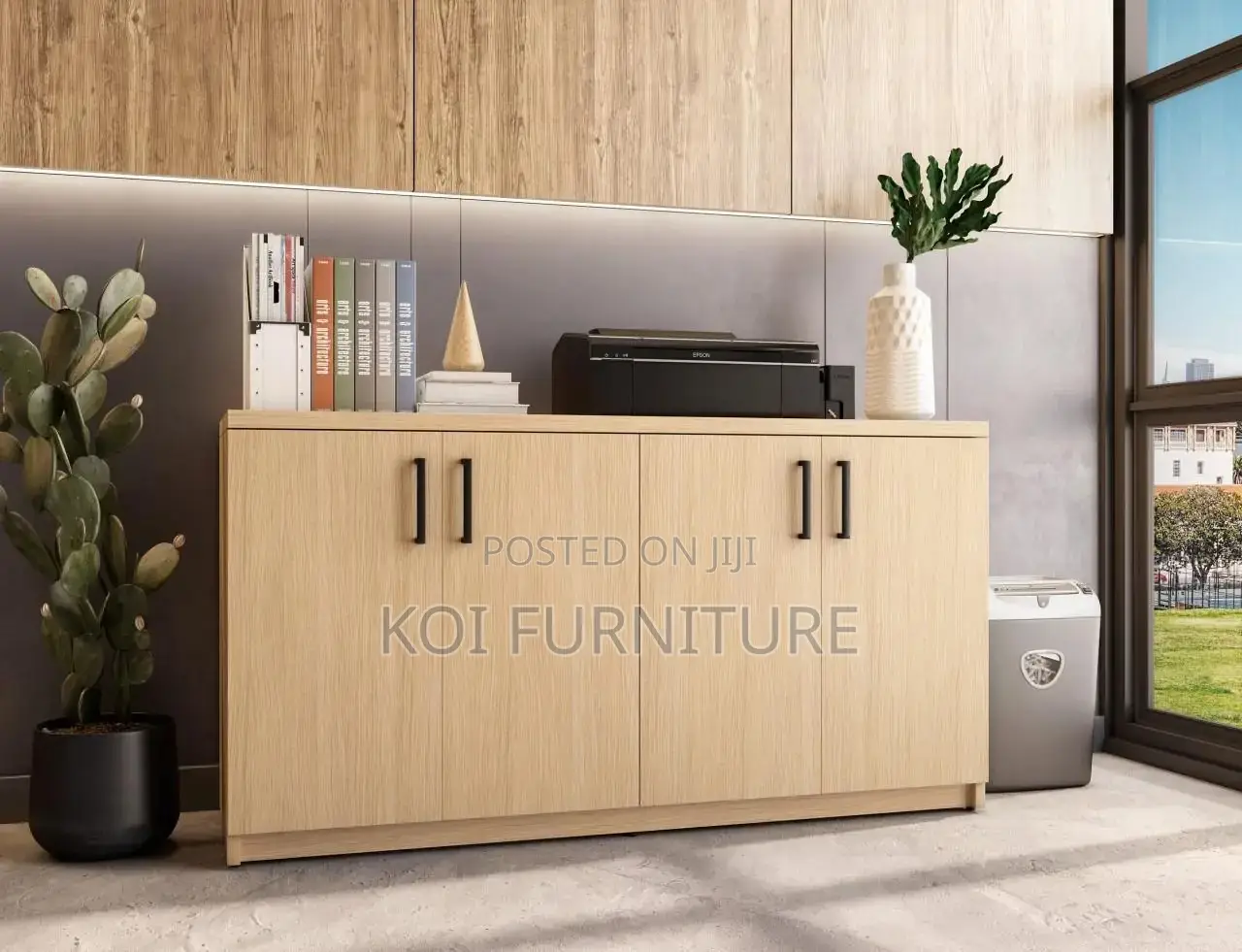 Office Cabinet; Modern Organization Wooden Credenza Cabinet