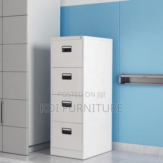 Office Cabinet; Four Lockers Steel Filing Cbainet With Key Lock