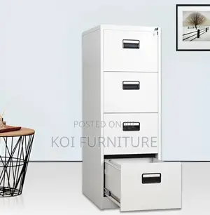 Office Cabinet; Four Lockers Steel Filing Cbainet With Key Lock
