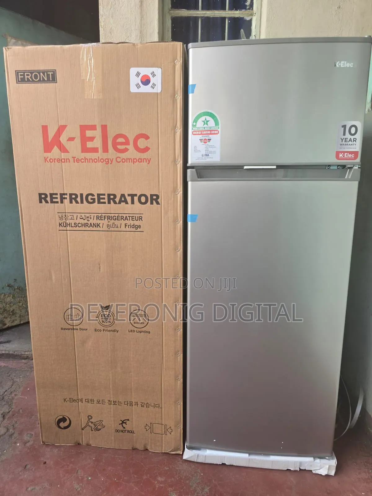 Klec 206 Litres Double Door Refrigerator With Korean Technology