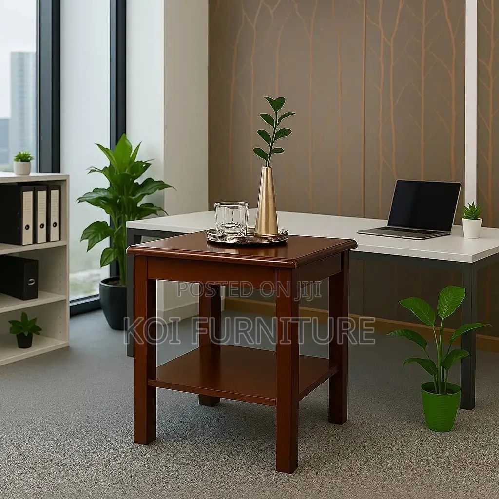 Coffee Table; Square Mahogany Executive Sturdy Coffee Table