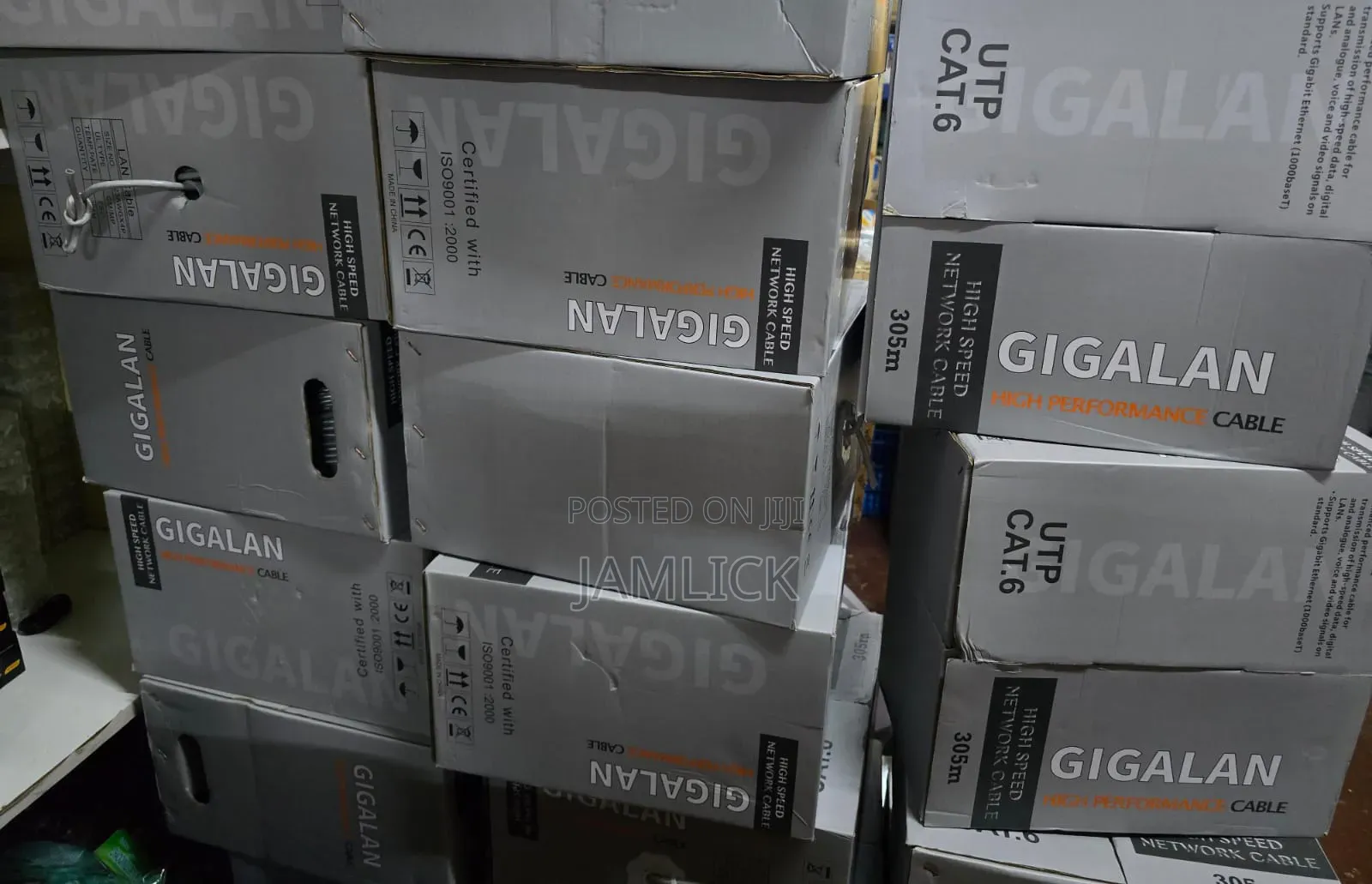 Gigalan Indoor Cat 6 Cable (305m Roll) - Aw