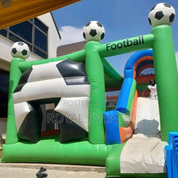 Football Theme Bouncing Castle - main view