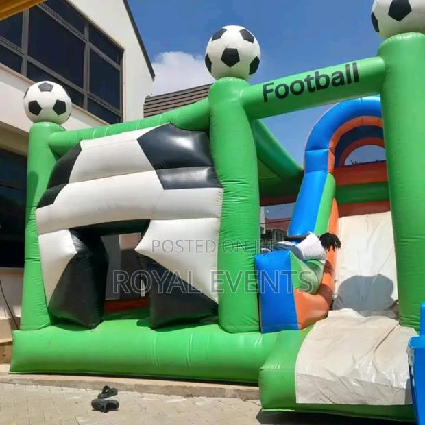 Football Theme Bouncing Castle - thumbnail 2