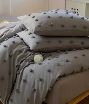 Tufted Dot Design Duvet Cover Set