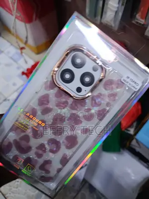 Kilec Cheetah Print iPhone 15 Pro Glossy Slim Plated Case - Purple