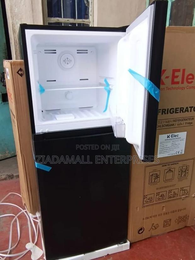 Black Klec 181l Double Door No Frost Refrigerator – Korean Technology